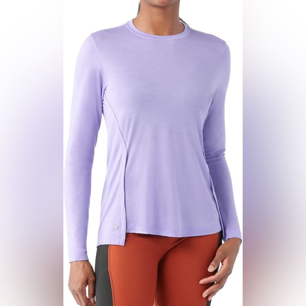 Smartwool Active Ultraviolet Merino Wool Blend Long Sleeve Crew Size Extra Small
